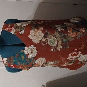 Sleeveless Top -Reversible Polka Dot And  Multicolor Top